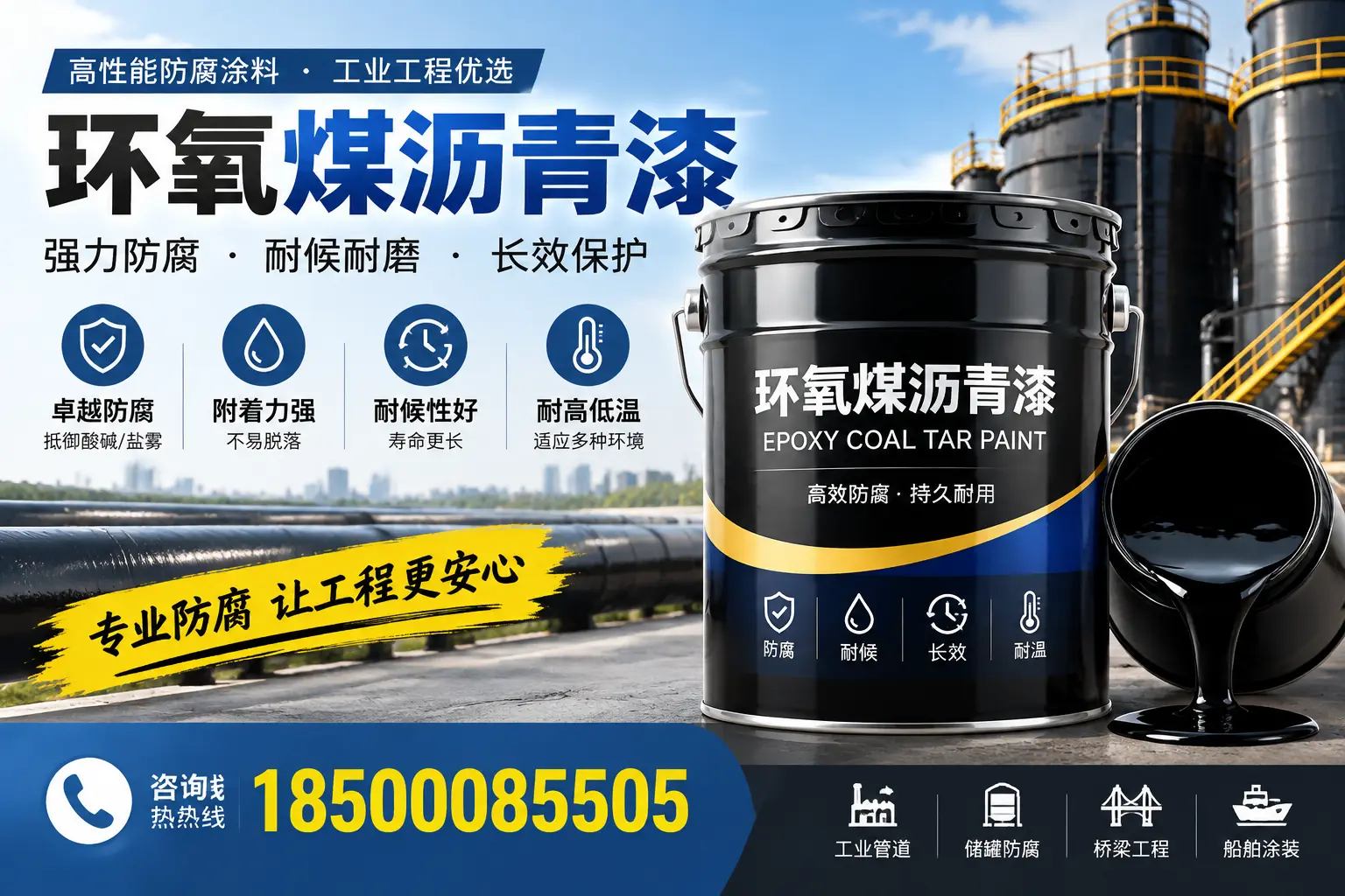 环氧煤沥青漆的施工方法与注意事项，确保在酒泉顺利完成